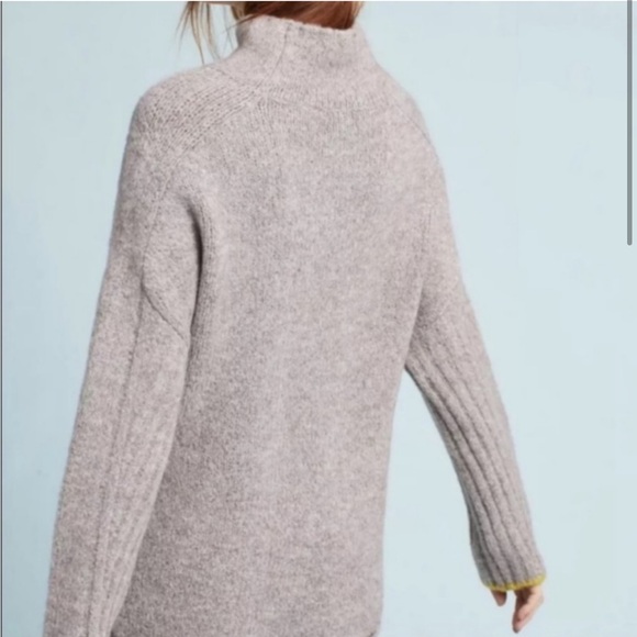 Moth by Anthropologie Oversized Wool Blend Gray Sweater - Picture 2 of 11